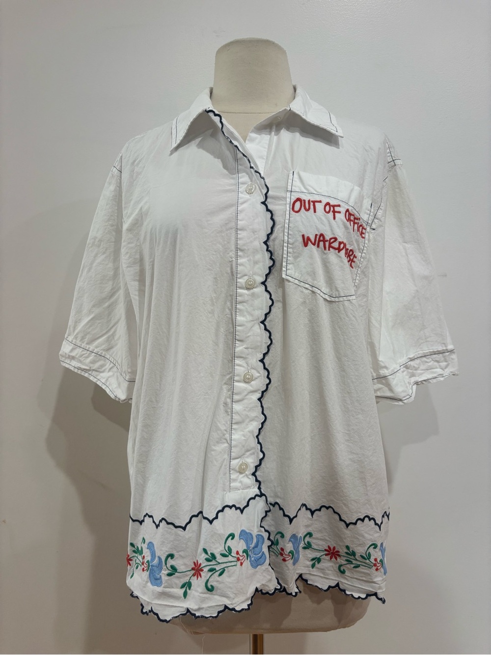 Stella Nova Coloured Embroidered Oversized Shirt, Size: M - Picture 9 of 14